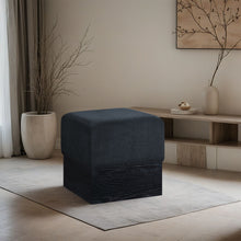 Load image into Gallery viewer, Havre - Ottoman / Stool With Black Base
