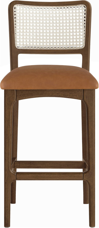 Atrium - Upholstered Bar Stool (Set of 2) - Brushed Brown Frame