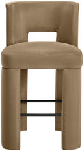 Load image into Gallery viewer, Zuno - Velvet Performance Fabric Upholstered Bar Stool (Set of 2)
