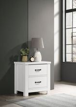 Load image into Gallery viewer, Cassini - 2 Drawer Nightstand Bedside Table - White
