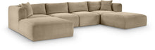 Load image into Gallery viewer, Shaggy - Fabric 6 Piece Modular Sectional With 2 Ottomans
