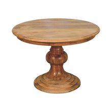 Load image into Gallery viewer, Round Turned Dining Table - Oak
