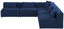 Load image into Gallery viewer, Cube - Linen 5 Piece Modular Corner Armless Sectional
