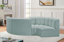 Load image into Gallery viewer, Arc - Faux Leather 4 Piece Curved Modular Sofa
