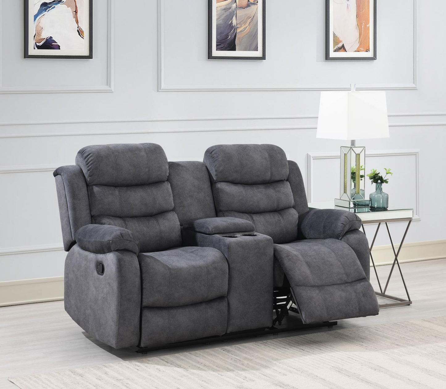 U194 - Motion Loveseat - Gray