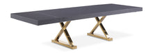 Load image into Gallery viewer, Excel - Extendable Dining Table with Gold Base
