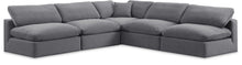 Load image into Gallery viewer, Comfy - 5 Piece Velvet Modular Corner Armless Sectional
