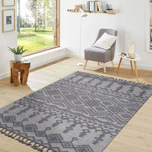 Load image into Gallery viewer, Guros - 6' X 9' Traditional Indoor / Outdoor Area Rug - White / Gray
