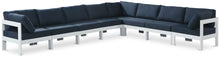 Load image into Gallery viewer, Nizuc - Outdoor Patio 8 Piece Modular Sectional With White Frame
