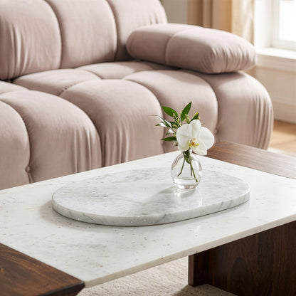 Livia - Genuine Marble Decorative Tray - Ego Home Furniture