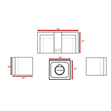 Load image into Gallery viewer, Patio Conversation Set &amp; Cushions, Seats 4 - Gray Mix
