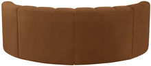 Load image into Gallery viewer, Arc - Velvet 4 Piece U-Shaped Modular Sofa - Saddle
