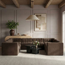 Load image into Gallery viewer, Rummi - Velvet Performance Fabric Upholstered Modular Sectional
