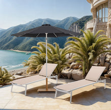 Load image into Gallery viewer, Fiji - Aluminum Patio Umbrella With Square Teak And White Base
