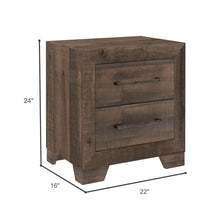 Load image into Gallery viewer, Plinz - 2 Drawer Nightstand - Brown

