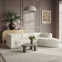Load image into Gallery viewer, Rummi - Velvet Performance Fabric Upholstered 4 Piece Modular Sectional, With Reverse Corner Chair
