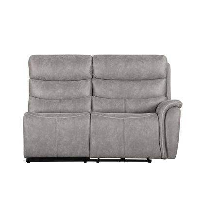 Kamari - RAF Loveseat With One Power Headrest & Footrest - Gray