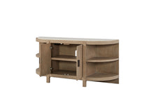 Load image into Gallery viewer, Trilogy - 2-Door Console Table With Marble Top - Toffee

