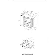 Load image into Gallery viewer, Isaiah - Nightstand With Upholstered Frame
