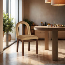 Load image into Gallery viewer, Conrad - Velvet Dining Chair With Brown Legs
