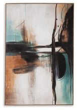 Load image into Gallery viewer, Brunonia - Wall Art - Teal / Orange / Black
