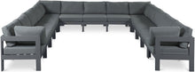 Load image into Gallery viewer, Nizuc - Outdoor Patio 13 Piece Modular Sectional With Gray Frame
