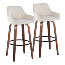 Load image into Gallery viewer, Daniella - Contemporary Fixed Height, Barstool &amp; Swivel And Round Footrest (Set of 2)
