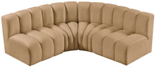 Load image into Gallery viewer, Arc - Velvet 4 Piece Corner Modular Sofa

