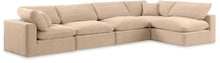 Load image into Gallery viewer, Comfy - 5 Piece Velvet Modular Sectional
