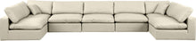 Load image into Gallery viewer, Comfy - 7 Piece Faux Leather Modular Armless Sectional
