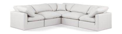 Indulge - Faux Leather 5 Piece Modular Corner Sectional