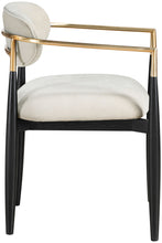 Load image into Gallery viewer, Riccio - Fabric Dining Arm Chair (Set of 2) - Black And Gold Frame
