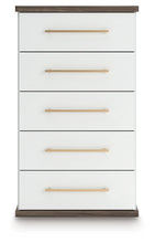 Load image into Gallery viewer, Kendanport - Five Drawer Chest - Brown / White

