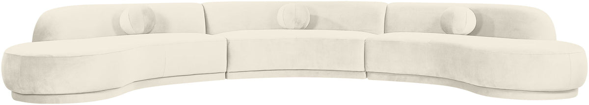 Avra - 177.5" Velvet Performance Fabric Upholstered Sectional