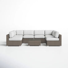 Load image into Gallery viewer, Seating Set With Cushions Handcrafted Wicker Design
