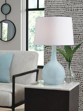 Load image into Gallery viewer, Rylanton - Glass Table Lamp - Aqua
