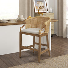 Load image into Gallery viewer, Casual Handcrafted Rattan Counter Stool
