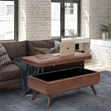 Load image into Gallery viewer, Owen - Lift Top Large Coffee Table Storage Ottoman, Mid Century Style
