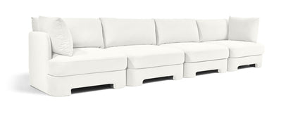 Hammond - Velvet Performance Fabric Upholstered 4 Piece Sofa