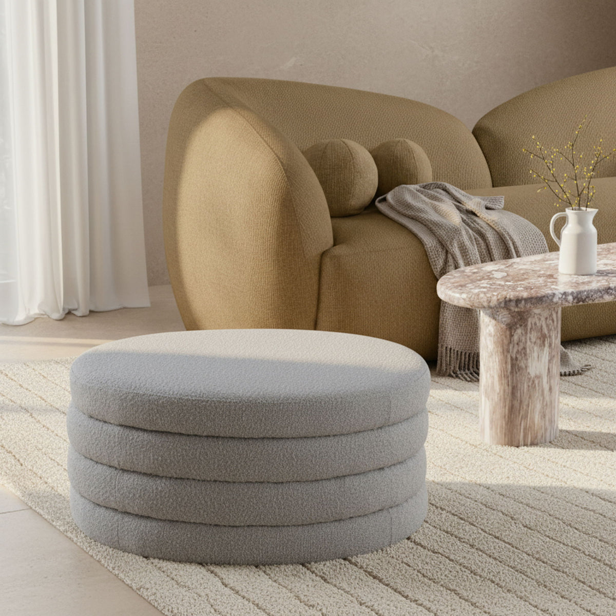 Aphia - Ottoman, Coffee Table