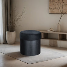 Load image into Gallery viewer, Nimes - Ottoman / Stool With Black Base
