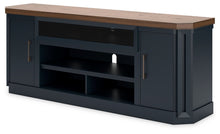 Load image into Gallery viewer, Landocken - XL TV Stand W/Fireplace Option - Brown / Blue

