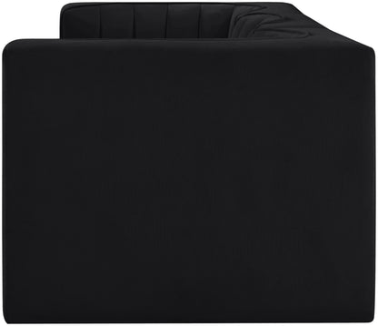 Rummi - Velvet Performance Fabric Upholstered 3 Piece Modular Sofa