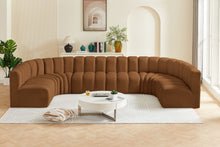Load image into Gallery viewer, Arc - Velvet Modular U-Shaped Sectional - Saddle
