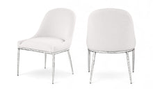 Load image into Gallery viewer, Ferro - Upholstered Dining Side Chair With Brushed Silver Legs
