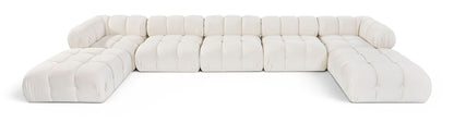 Orin - 7 Piece Modular Sectional (3 Modular Chairs, 2 Corner Chairs & 2 Ottomans)