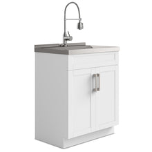 Load image into Gallery viewer, Hennessy - Deluxe Laundry Cabinet With Faucet And Stainless Steel Sink
