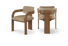Load image into Gallery viewer, Cedra - Velvet Performance Fabric Upholstered Dining Chair (Set of 2) - Brown Frame
