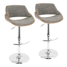Load image into Gallery viewer, Fabrizzi - Mid Century Modern Adjustable Barstool With Swivel (Set of 2)
