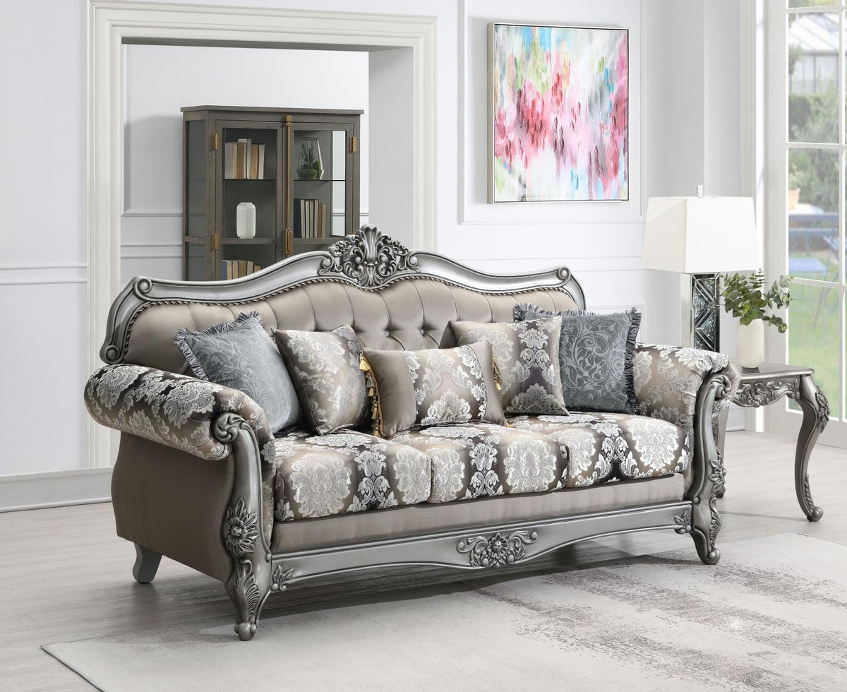 U203 - Traditional Sofa - Gray